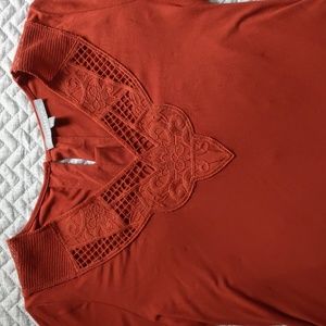 Venesha Crochet Detail Knit top